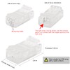 PAUTIX 8pcs 2-Pin 8mm COB LED Strip to Wire Connector