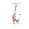 Cute Bling Crystal Animal Keyring Charm Bear Poodle Elephant Pendant