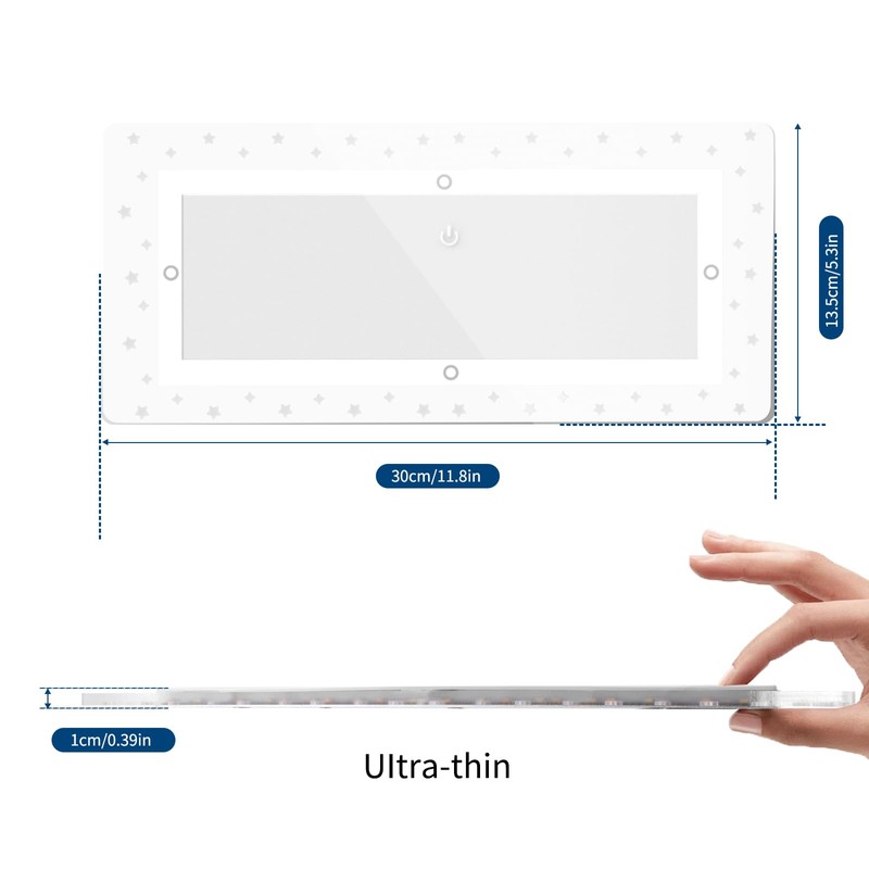 Miady RV Dimmable Lights Interior 1800 LM, 4 Color Temperature