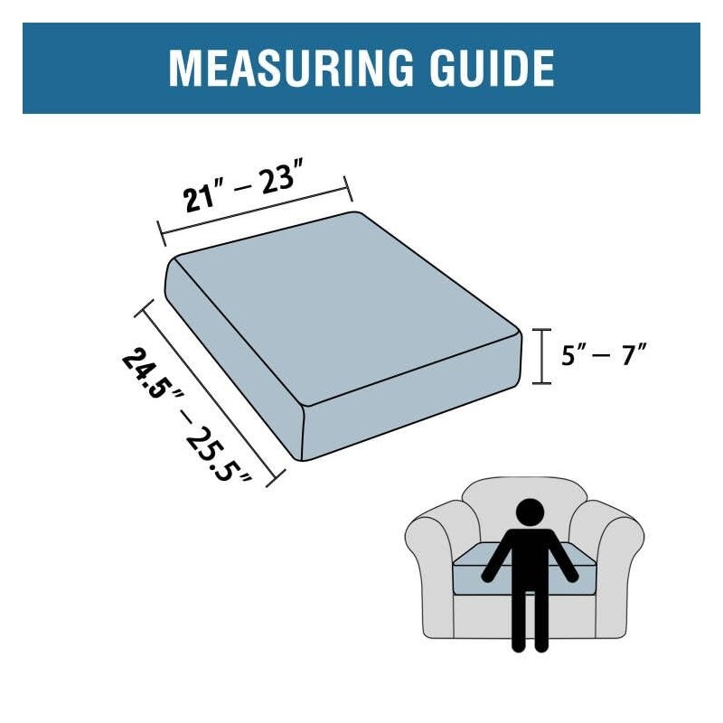 H.VERSAILTEX Velvet Couch Cushion Cover Soft Sturdy Sofa Covers Chair