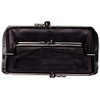 Indenya 340 Parent-child Coin Purse, Black Deerskin x Red Lacquer