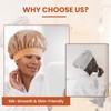 Zixsavk Silk Bonnet for Sleeping Women - Waterproof Shower &
