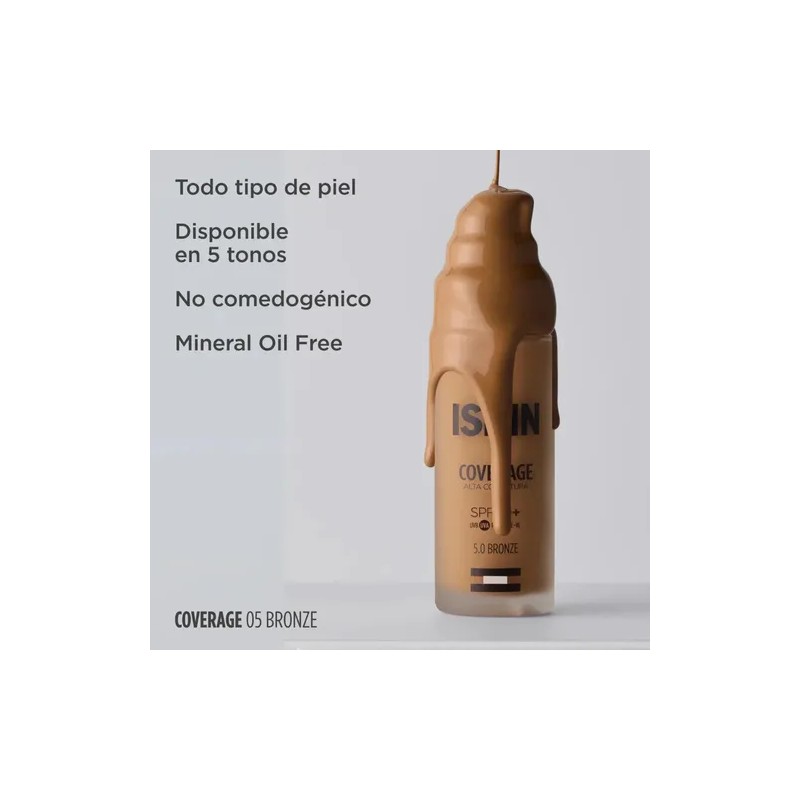 Isdin Coverage Base De Maquillaje Alta Cobertura Con Protector Solar