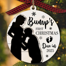 Bump's First Christmas Ornament 2024, See You in 2025 Ornament, Baby's First Christmas Ornament 2024, Expecting Baby Gift, Pregnancy Announcement Ornament 2024, Parents to Be Gifts, New Baby Ornament