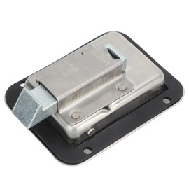 Cerradura de puerta de RV, pestillo de paleta a prueba de herrumbre de alta dureza con 2 llaves para remolque de viaje