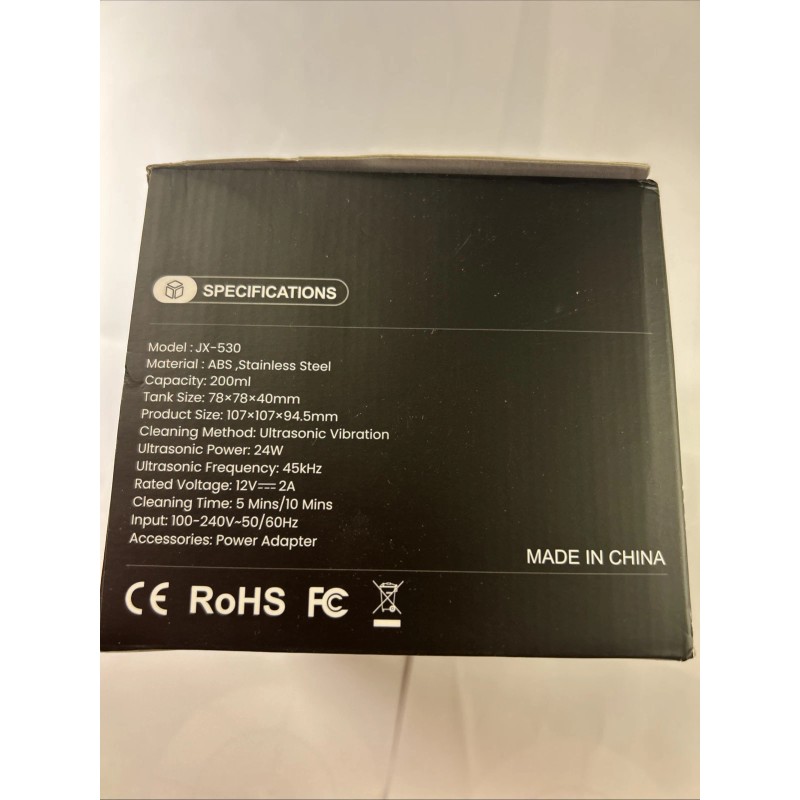 Nicwell Dental Ultrasonic Retainer Cleaner Machine: Nicwell 200ML Dental Cleaning