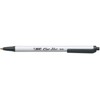 BIC CSM241BLK Clic Stic Pen, Medium Point, 24/CT, Black Ink/White