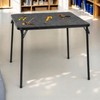 Homy Casa Folding Science Lab Table – Portable, Durable Metal