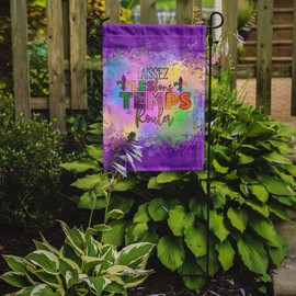 Caroline's Treasures WDK4642GF Laissex Les bons Temps Rouler Mardi Gras Garden Flag Mailbox Flag Decorative Yard Flag Banner Outside Patio Artwork Yard Flower Beds, Garden Size, Multicolor