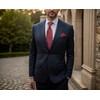 'Shlax & Wing Red Dots Maroon Wedding Multi Coloured Men's