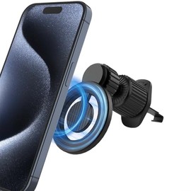 Magnetic Soporte para Celular Automovil, Porta Celular para Auto con Gancho Metálico para Ventilación, Imán Potente para Estabilidad, Compatible con  