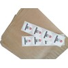 Kraft Paper Bags with Adhesive Labels for Anti-Hangover Kit, 50