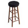 Klear Vu Omega Gripper Non-Slip Tufted Round Barstool Cushion for