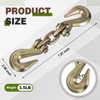 Pelopy Double Clevis Slip Hook 12, 000 Lbs Capacity Heavy
