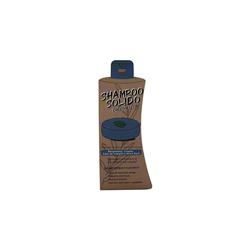 Arbol Verde Shampoo Sólido en Barra Natural Crecimiento con Bergamota,