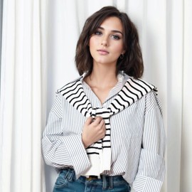 Women's Casual Sweater Shawl Wraps Striped Knitted Knotted Shawls Travel Scarf Wrap Cape Fashion Shoulder Tops (Stripewhite)