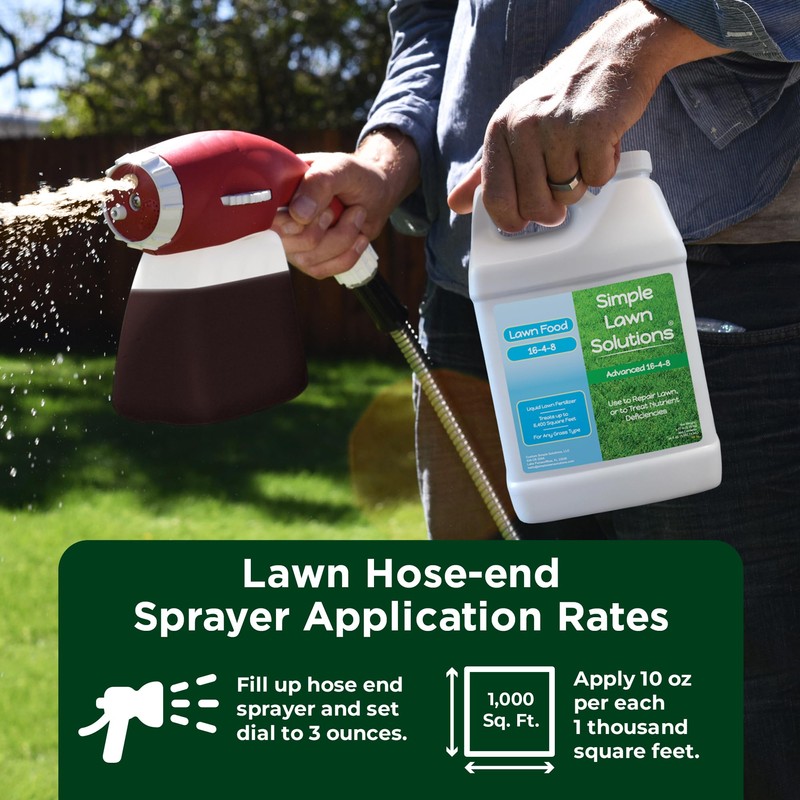 Advanced 16-4-8 Lawn Fertilizer - Liquid Lawn Food Spring &