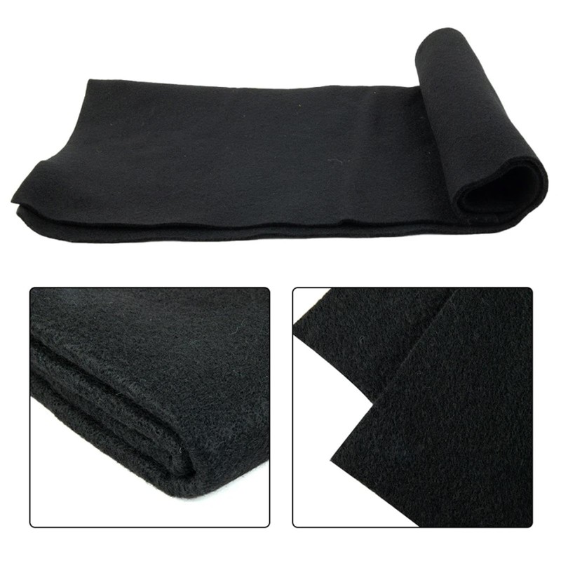 Oshhni Fireproof Welding Blanket Carbon Felt 3mm Thick Black Soldering