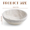 KUWUNG Banneton Proofing Basket, 8 Inch Round Bread Proofing Basket