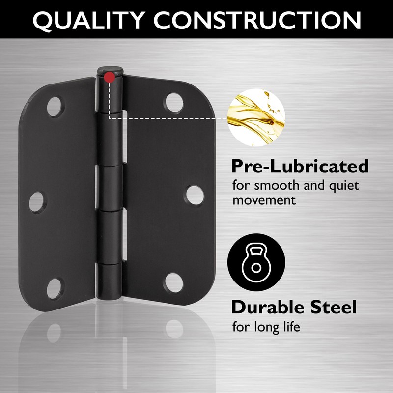 Design House Door Frame Hinges, Water-Resistant, Pre-Lubricated, For Left or