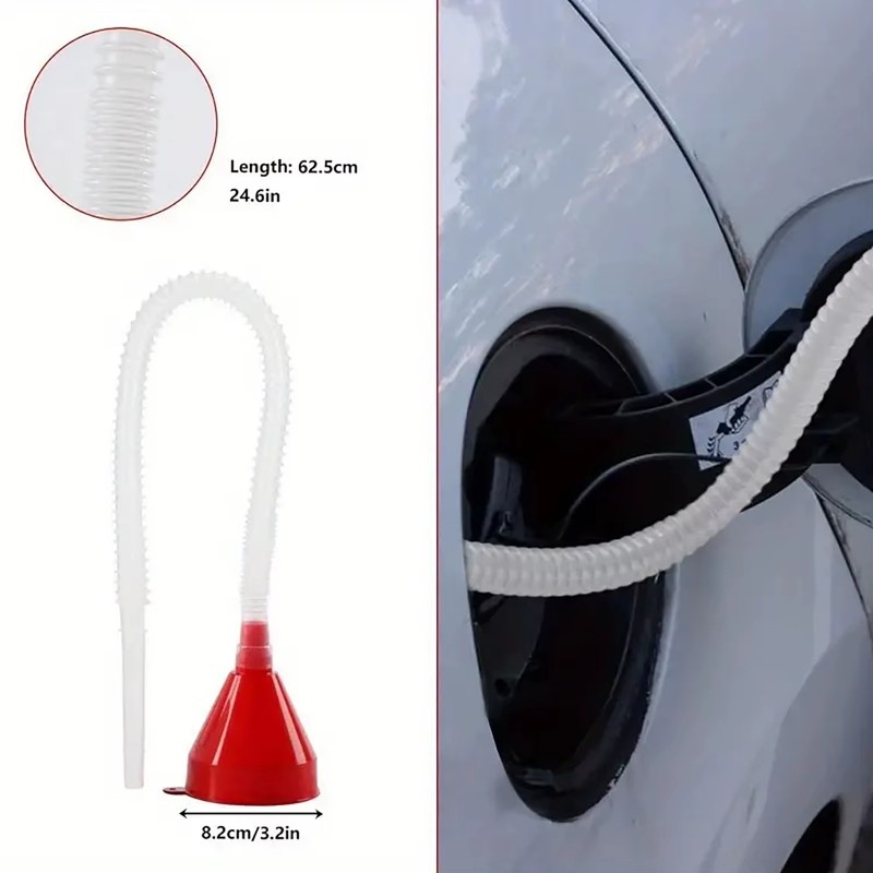 8 or 11-Piece Automotive Funnel Set – Plastic Wide-Mouth Funnels