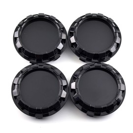 RhinoTuning Set of 4 Wheel Hub Caps for Chevry GMC Cadillac OD 83 mm ID 76 mm, Black Wheel Hub Cover Suitable for 2007-2013 Avalanche/Silverado 2005-2013 Sierra, 88963143 Wheel Centre Caps
