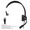 RJ9 Telephone Headset Noise Cancelling Unilateral Corded Business Headphone with
