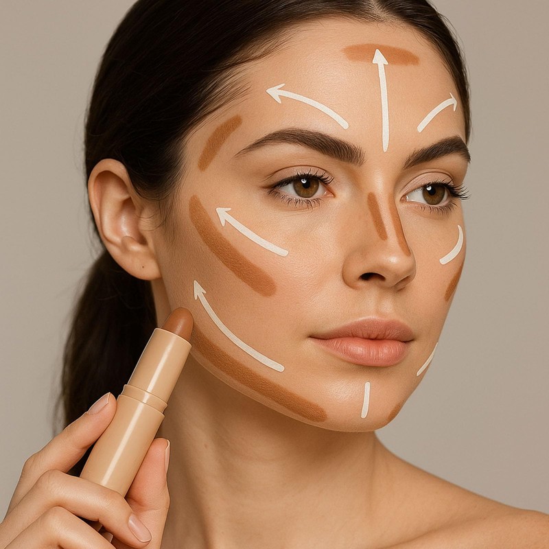 Blendable Cream Contour & Bronzing Stick – Waterproof Long-Lasting Face