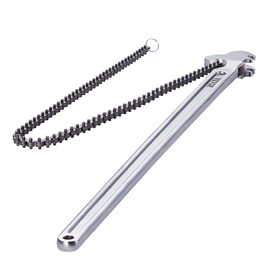 VEVOR Chain Wrench, 48 inch Chain Pipe Wrench, 13.4 inch Diameter Capacity, CRV Reversible Pipe Fitting Tool Wrench with High Strength Jaw and Ergonomic Handle, for Pipe Installation and Car Repair