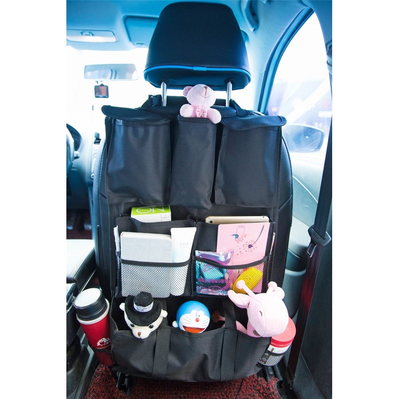 Vinsani® Deluxe Multi Pocket Hanging Car Back Seat Pouch Storage