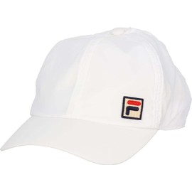 Fila VM9755 Tennis Cap, Uni Bamboo Patch Taffeta Cap, white