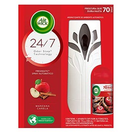 Air Wick® Freshmatic® Aparato Aromatizante De Ambiente Automático, Aroma Manzana y Canela, y Repuesto de 250 ml