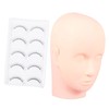 Baluue Eyelash Extension Practice Mannequin Head Model for Makeup Training