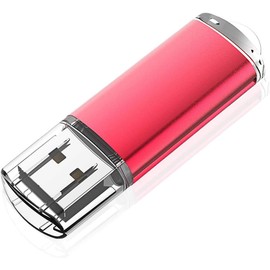 Kootion 128GB USB 2.0 Flash Drive Memory Stick Pen Drive with LED Indicator Red