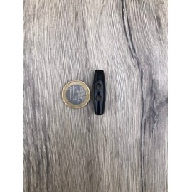 Toggle Buttons Plastic Black 2 Holes 35 mm x 10 mm (Pack of 10)