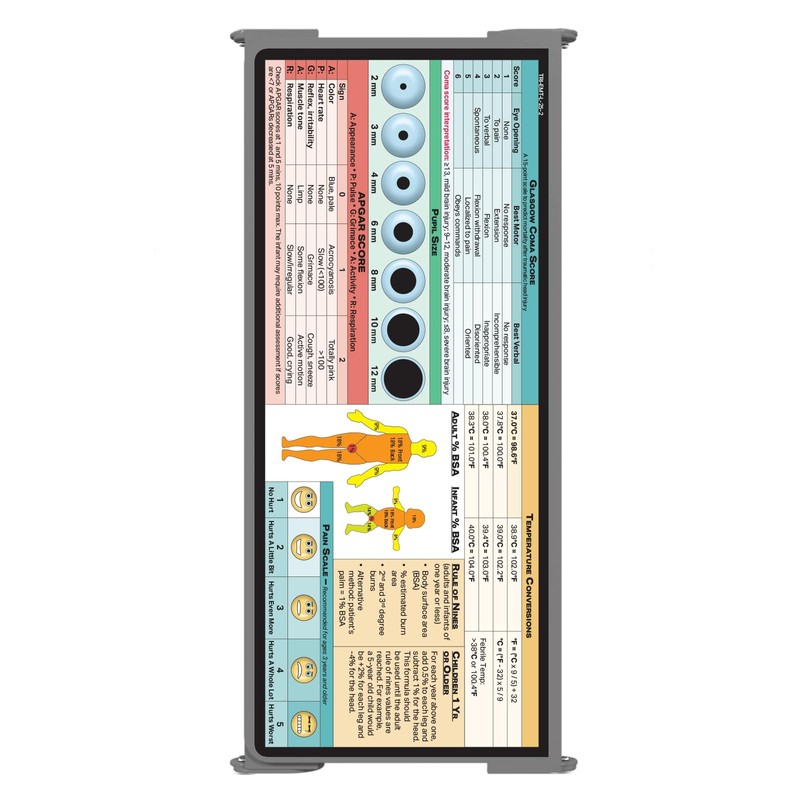Whitecoat Clipboard® Trifold - EMT Edition (Silver, Trifold)