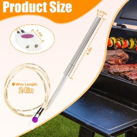 Hot Rod Igniter Kit for Pit Boss, Compatible with Pitboss, Traeger, Camp Chef Grills, Pellet Grill Igniter Rod Heating Element with 1 Fuses