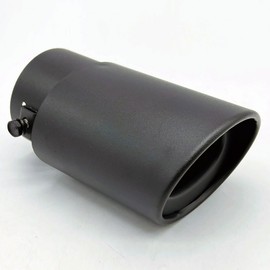 LEXOR Muffler Cutter, Single, 1 Roll, Straight Facing, General, Flip-up, Matte Black, Mini Car, Stainless Steel, Large Diameter, Aero Parts, Dress Up