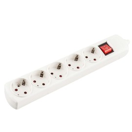White 5 Way Wireless Power Strip Ideal for Home or Office Use Combines Elegant Design and Functionality to Ensure Safety and Efficiency in Your Electrical Connections