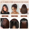 Charites Clip in Hair Extensions Real Human Hair Short Extensions