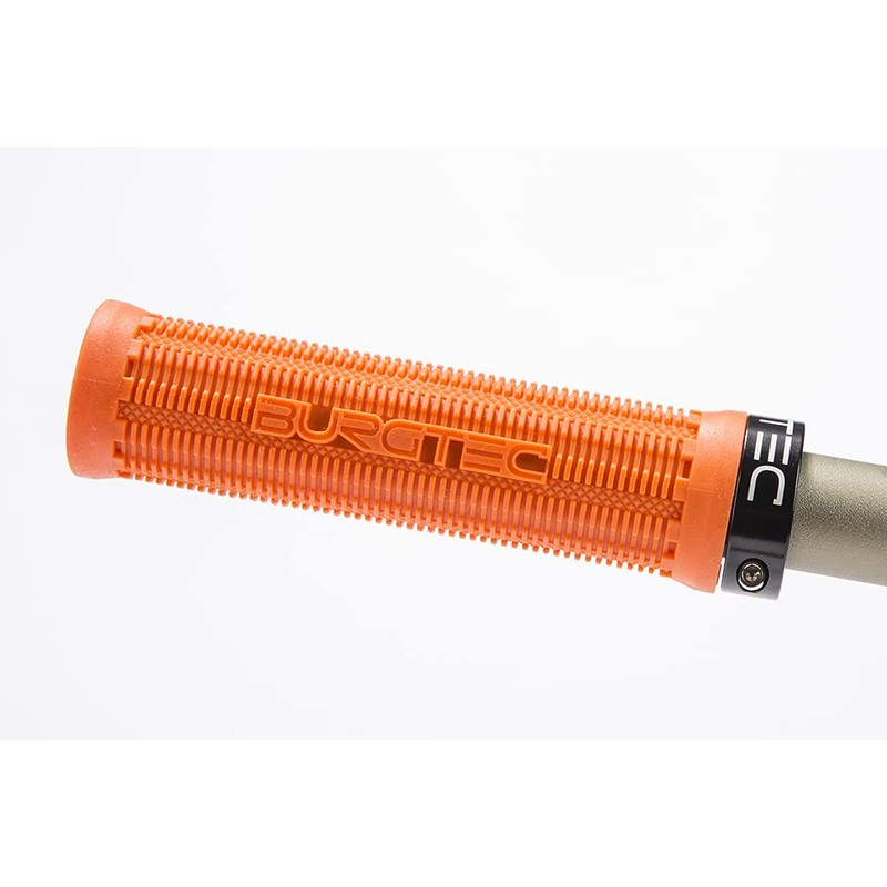 Burgtec Bartender Pro Greg Minnaar MTB Grips - Yellow/Single Lock