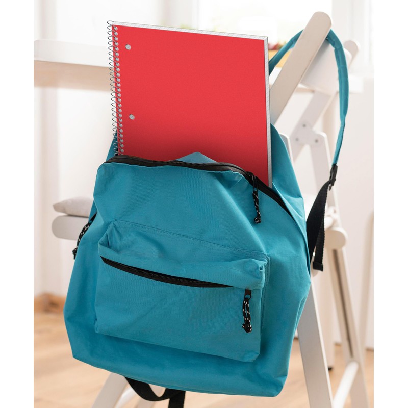Dunwell Graph Ruled Notebook 4x4 (Red) Plastic Cover, 100 Sheets,