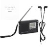 VBESTLIFE Portable Mini Radios FM/MW/SW Receiver w/ Digital Alarm Clock