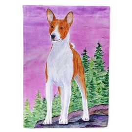 Caroline's Treasures SS8611GF Basenji Garden Flag Mailbox Flag Decorative Yard Flag Banner Outside Patio Artwork Yard Flower Beds, Garden Size, Multicolor