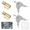 Laralily Pack of 2 trailer locks, plug lock for towing