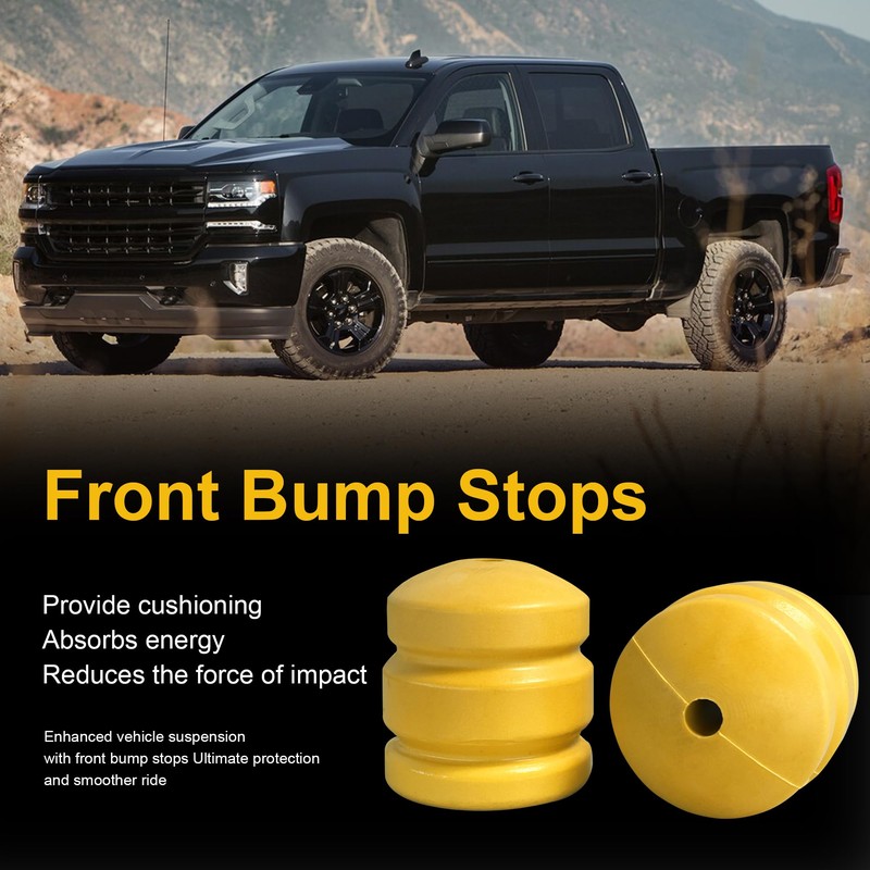 Yukauto Front Bump Stops Fit for Chevy 2011-2021 Silverado/Sierra 2500