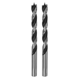HARFINGTON 2pcs Brad Point Drill Bits 8mm(20/64") Dia Straight Round Shank Drill Metric Brad Point 3.1" Drilling Depth Spiral Twist Drill Bits for Carpenter Woodworking Plastic Rubber