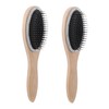 Outanaya 2pcs Wooden Hair Comb Detangler Brush for Men Women