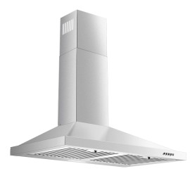 Zomagas 30 in Range Hood, Wall Mount Range Hood 450CFM Stainless Steel LED Light