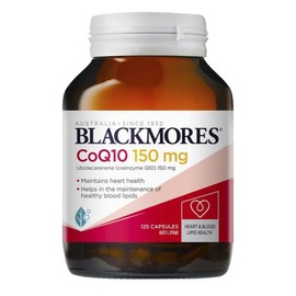 Australia Blackmores Coenzyme Q10 Blackmores CoQ10 150mg, 125 capsules, 2 units / 호주 블랙모어스 코엔자임 큐텐 Blackmores CoQ10 150mg, 125캡슐, 2개